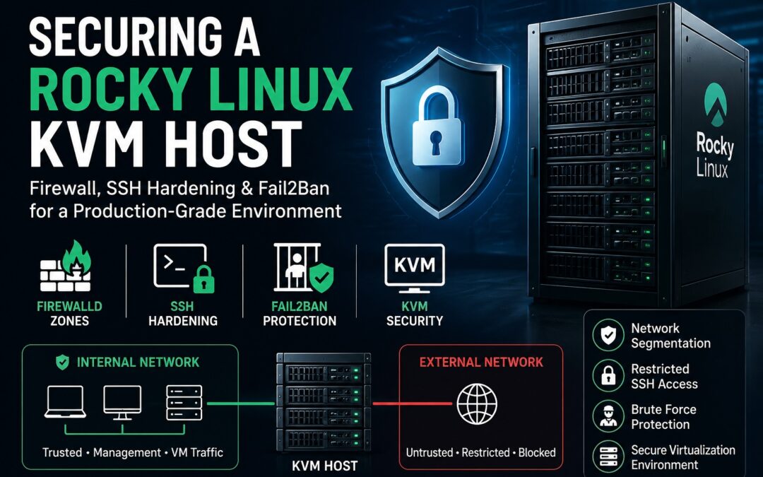 Step-by-Step Guide: Securing a Rocky Linux 10 KVM Host (SSH + Firewalld + Fail2Ban)