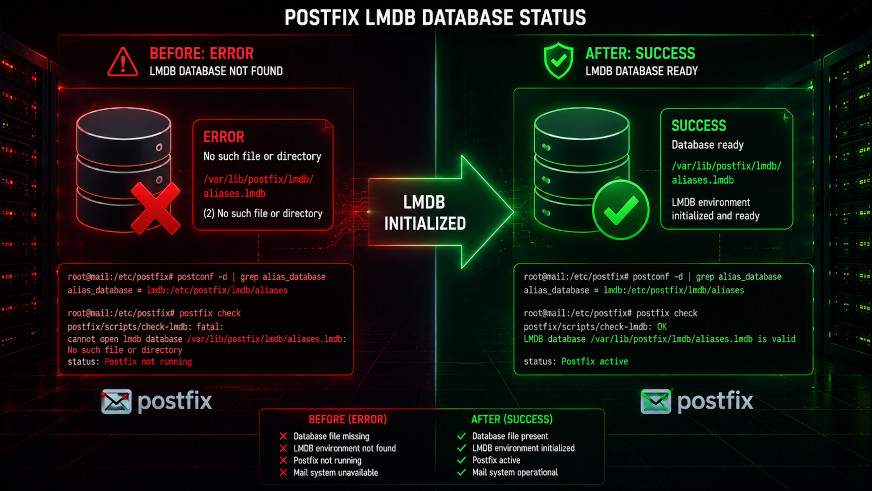 Postfix Postscreen Error: How to Fix ‘No such file or directory’ for LMDB Maps