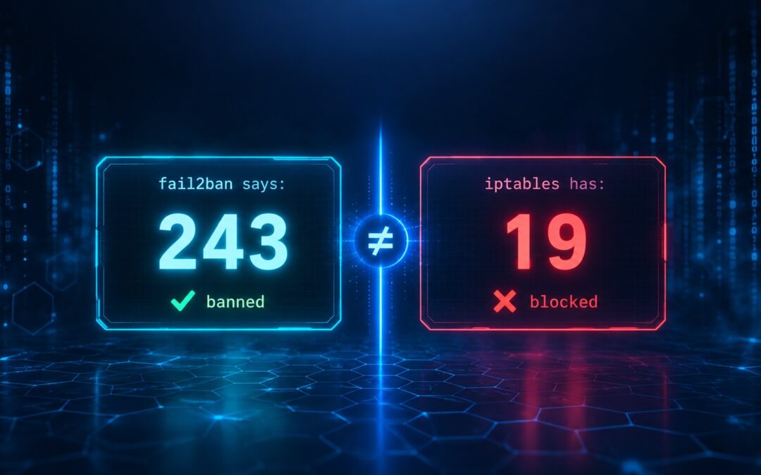 The 556 Bans That Didn’t Block: How We Found Silent fail2ban Failures on 3 of Our 4 Servers